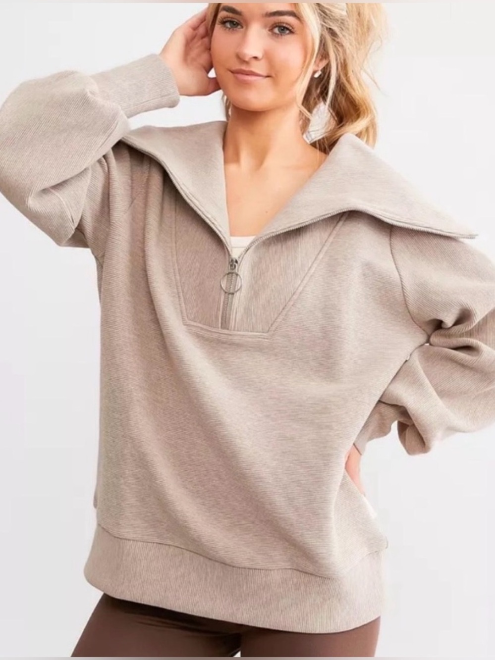 Varley Vine Half Zip Sweater M